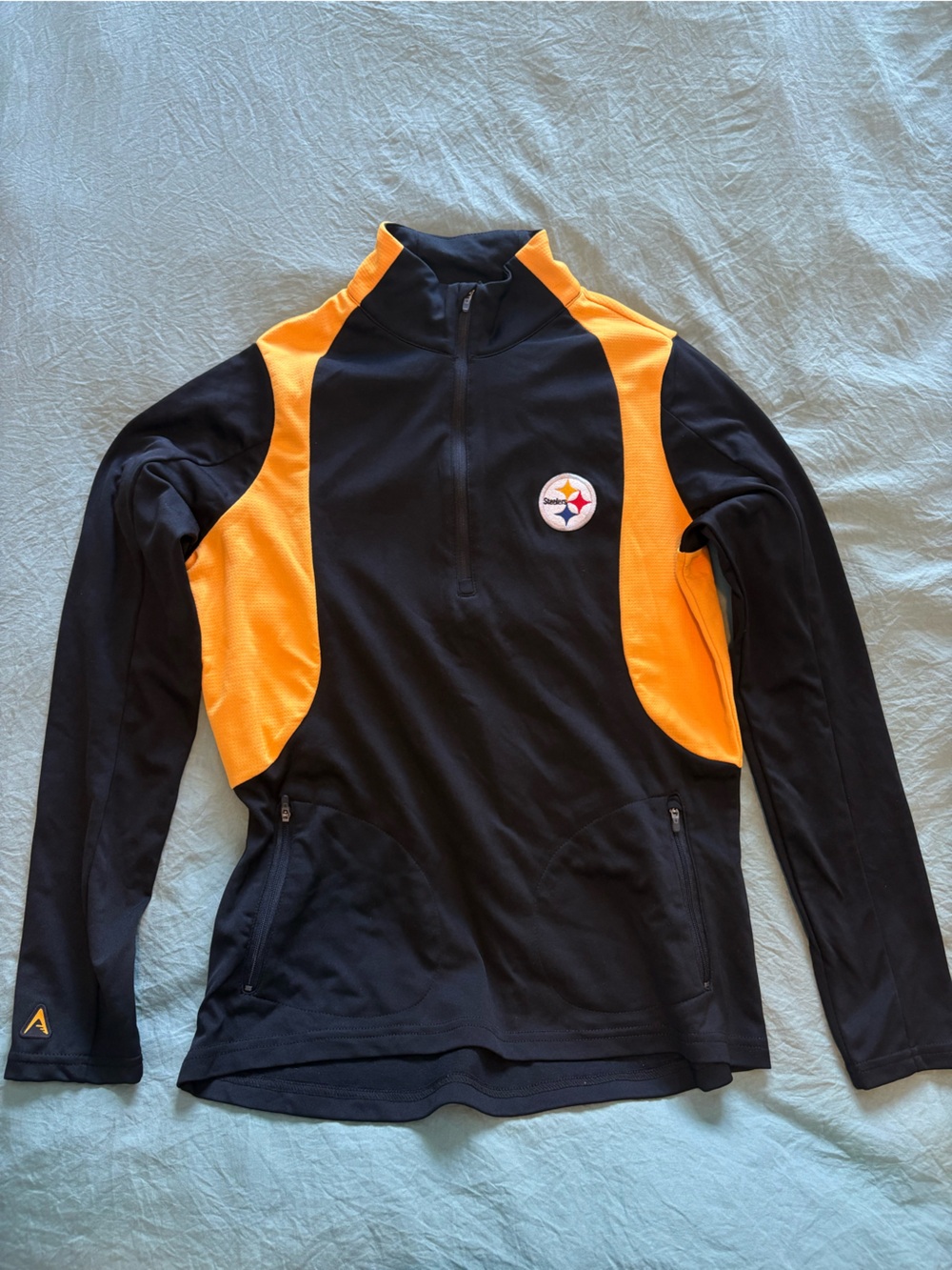 Pittsburgh Steelers Black and Gold Women's 1/4 Zip